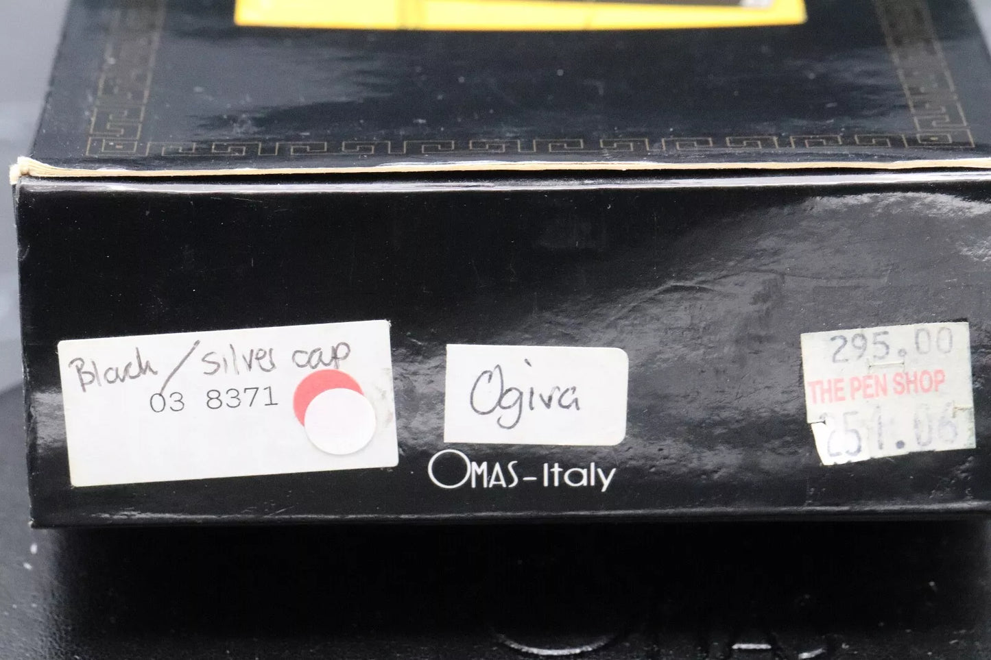 Omas Ogiva Sterling Silver Black Fountain Pen image 9