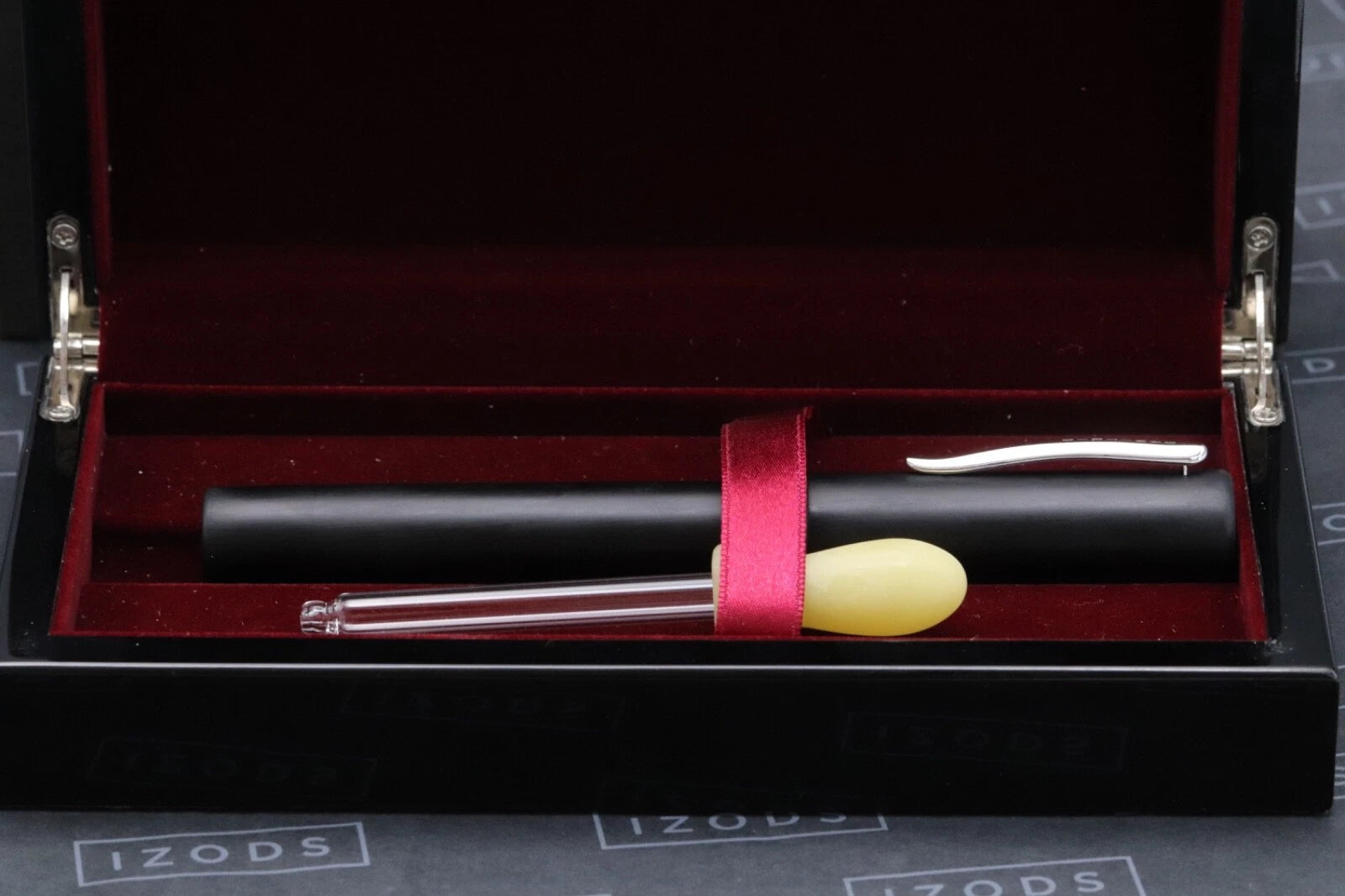 Danitrio Baby Sho-Genkai Raw Ebonite LE12 Eyedropper Fountain Pen - #8 Nib image 3