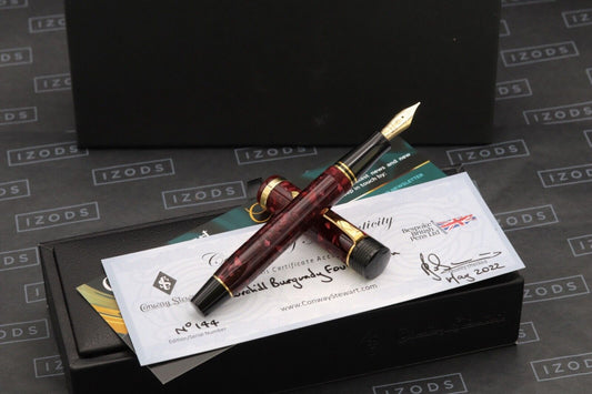 Conway Stewart Churchill Burgundy Fountain Pen - IB Nib image 0