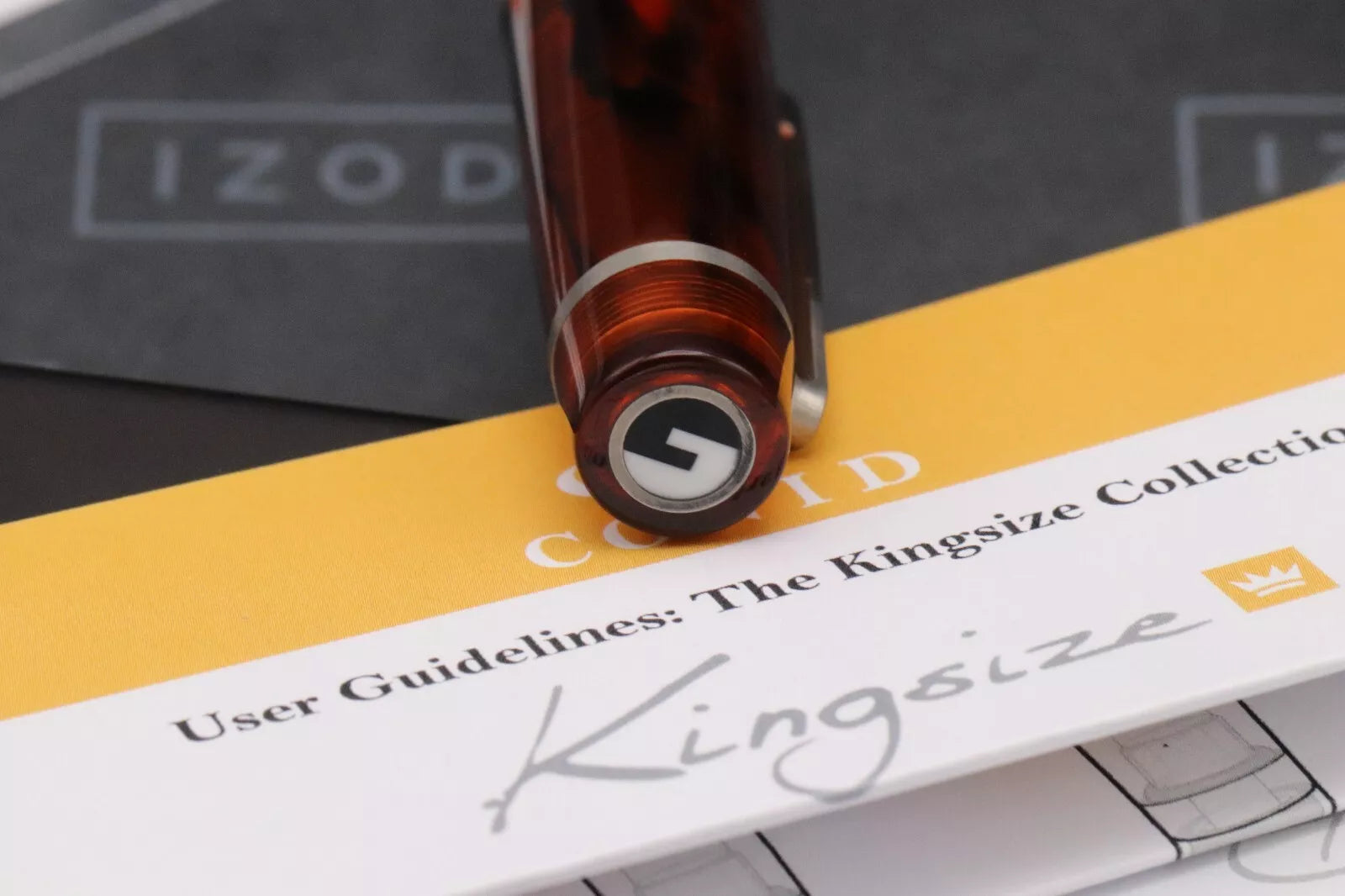 Conid Bulkfiller Kingsize Wild Tiger Titanium Fountain Pen - #8 14k Medium Nib. image 8