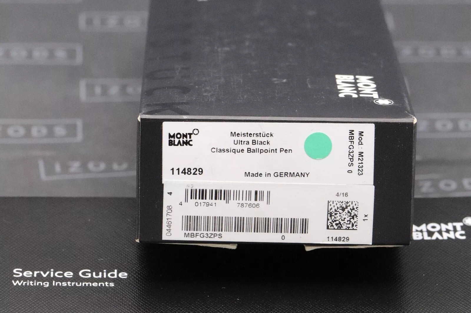 Montblanc Meisterstuck 164 Classique Ultra Black Ballpoint Pen - UNUSED image 6