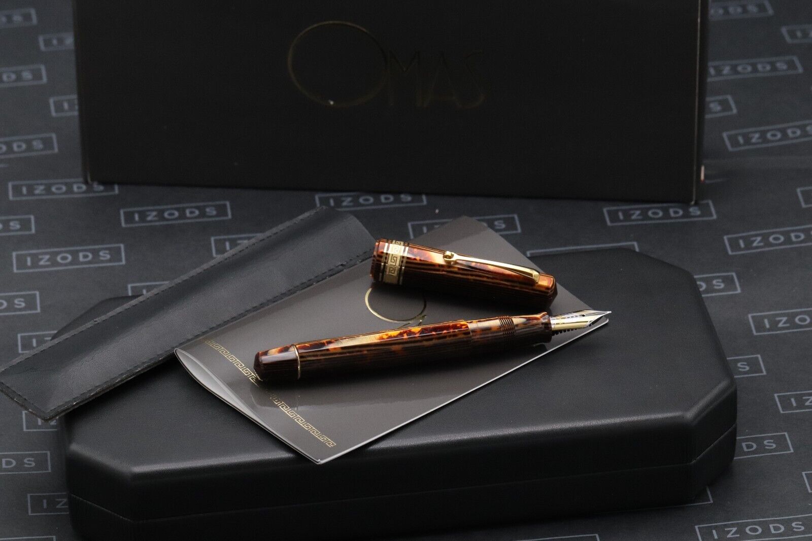 Omas Paragon Arco Bronze Gold Trim Fountain Pen - OMD Nib image 0