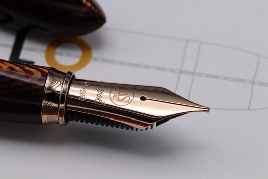 ASC Triangolo Arco Bronze Spina de Pesce Magiflex Fountain Pen image 2