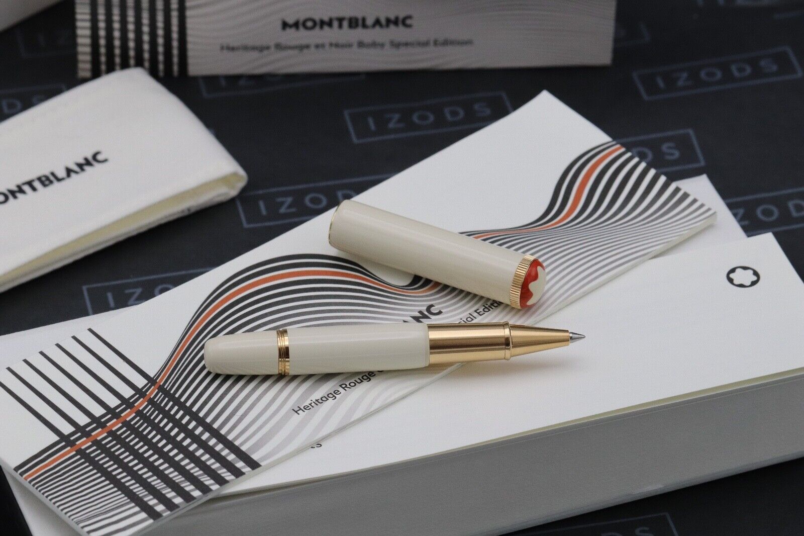Montblanc Heritage Rouge et Noir Baby Ivory-Resin Rollerball Pen - UNUSED image 1