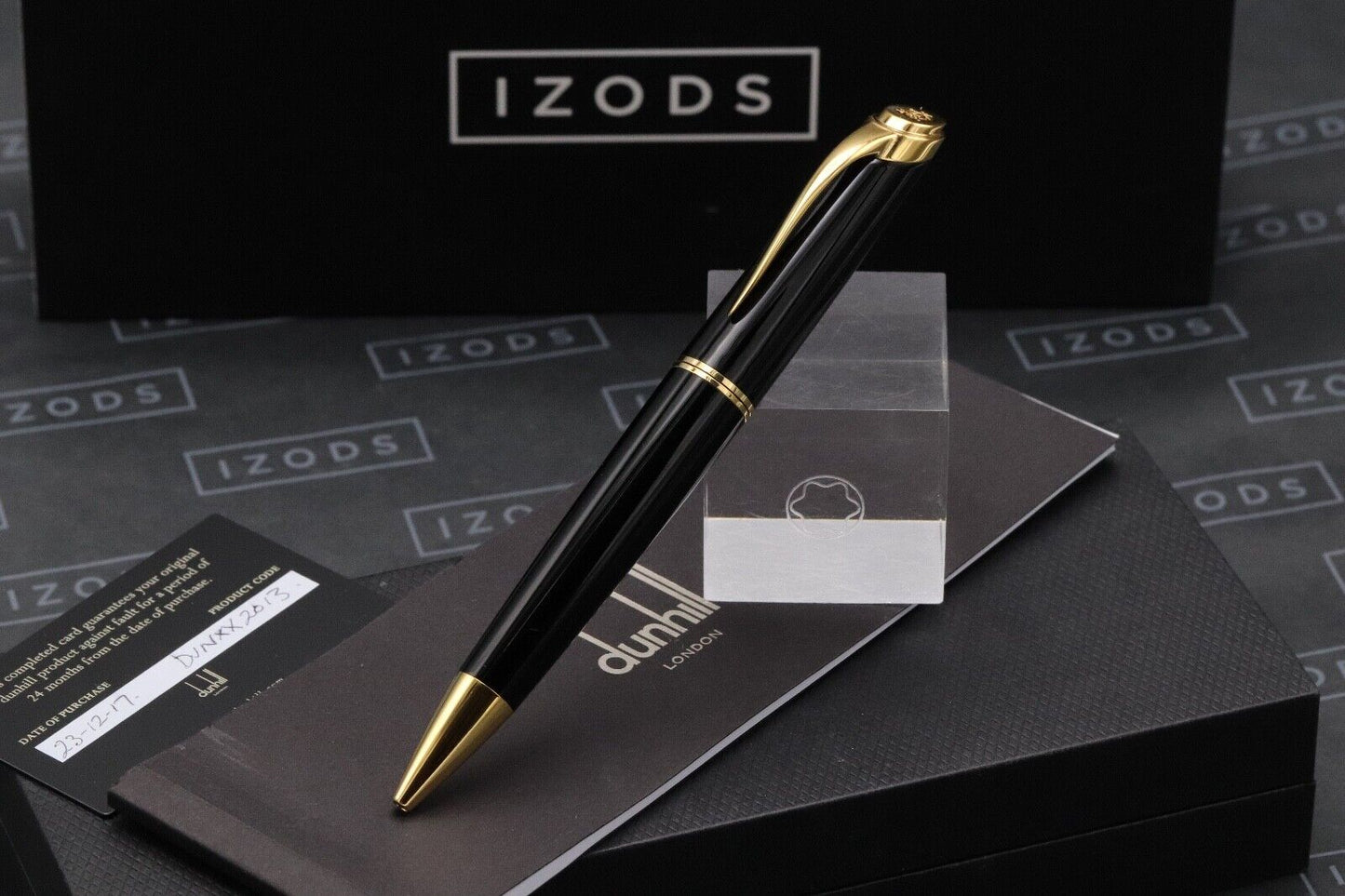 Dunhill Fighter Black Gold Ballpoint Pen image 1