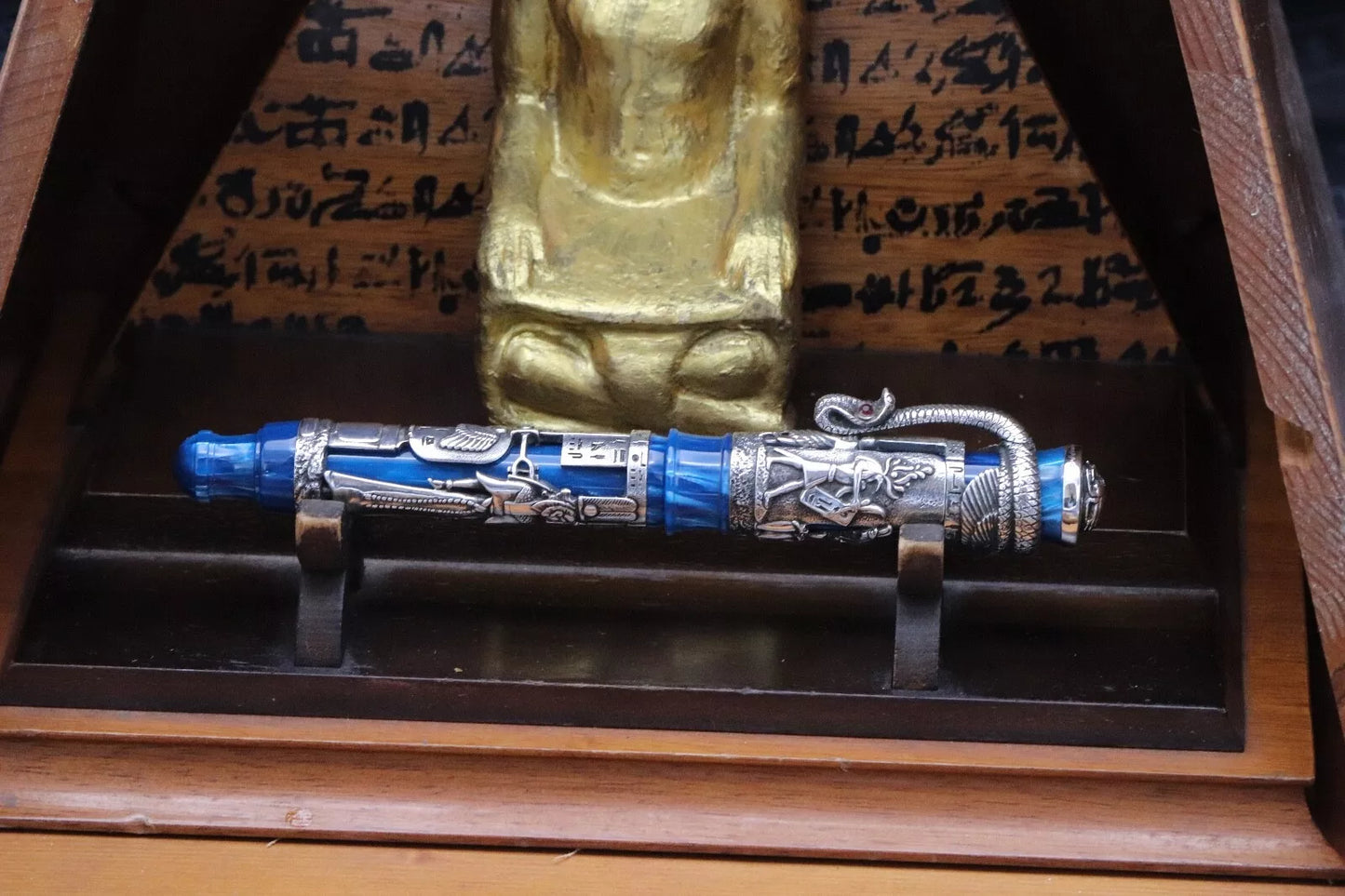 Montegrappa Luxor Blue Nile Celluloid Limited Edition Fountain Pen - Fully Overhauled by Montegrappa 2025 image 3