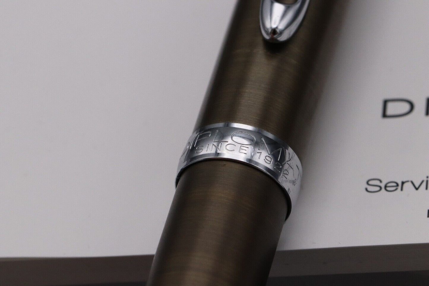 Diplomat Excellence A2 Oxyd Brass Fountain Pen - 14k EF Nib image 3
