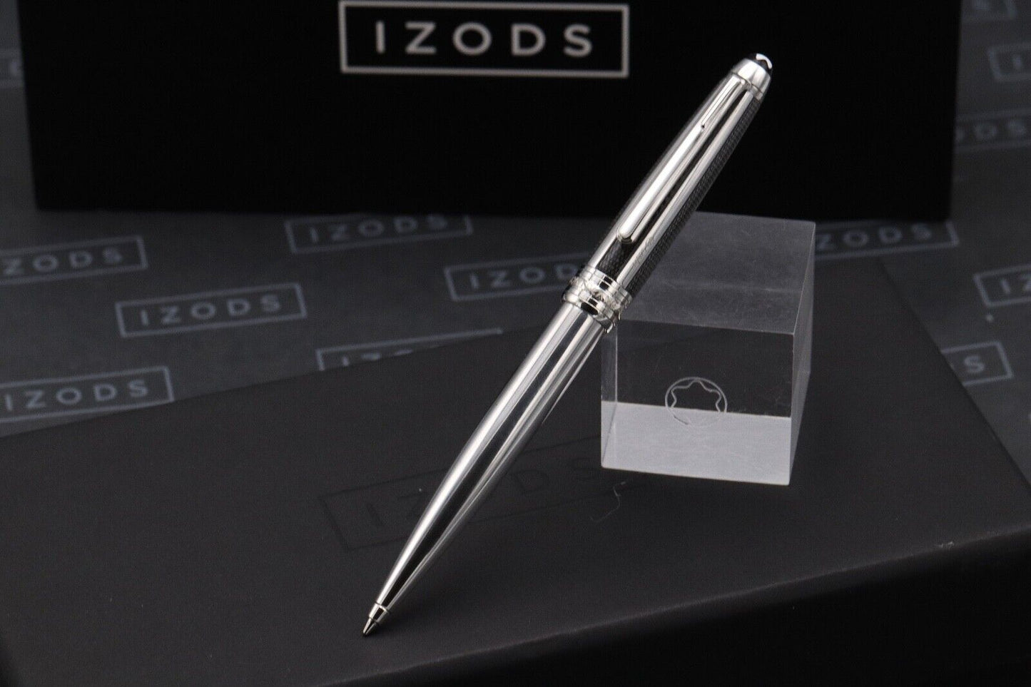 Montblanc Meisterstuck 165 Classique Silver Fibre Guilloche Mechanical Pencil image 1