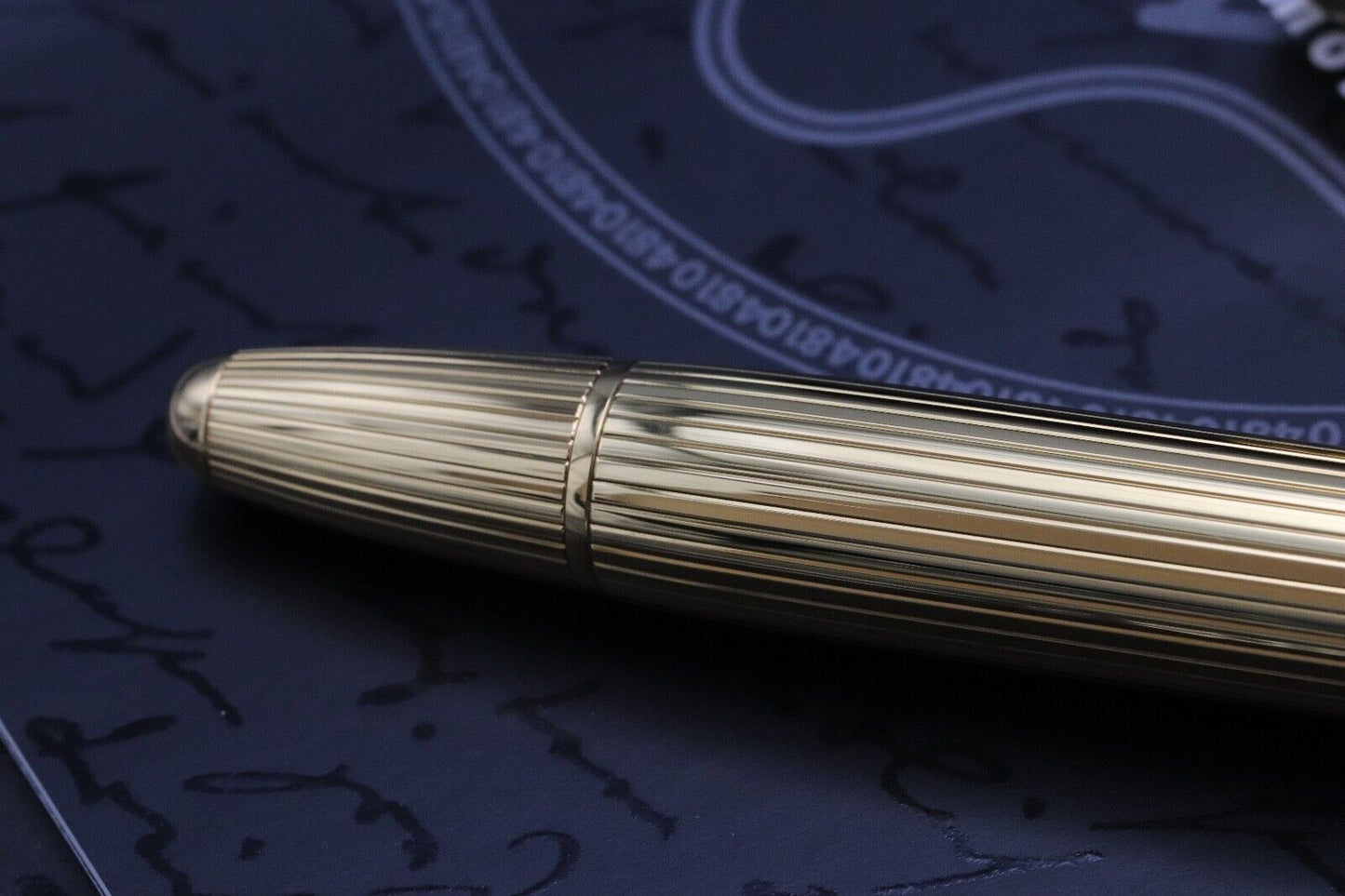 Montblanc Meisterstück 146 LeGrand Vermeil Pinstripe Fountain Pen - NEVER INKED image 3