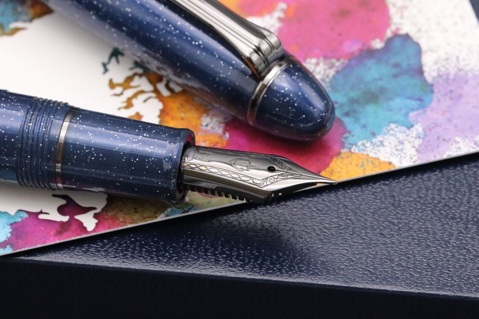 Sailor 1911L Ringless Galaxy Pleiades Fountain Pen - Medium-Fine Nib image 2