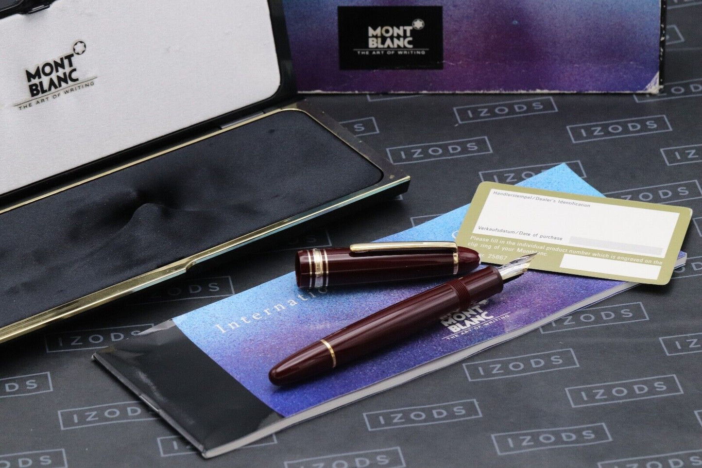Montblanc Meisterstuck 147 Traveller Bordeaux Fountain Pen image 0