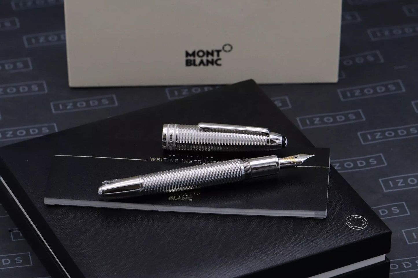 Montblanc Meisterstuck LeGrand Geometry Platinum-Coated Fountain Pen - UNUSED image 0