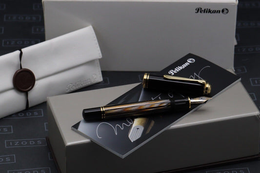 Pelikan Souveran M800 Tortoiseshell Brown SE Fountain Pen - NEVER INKED image 0