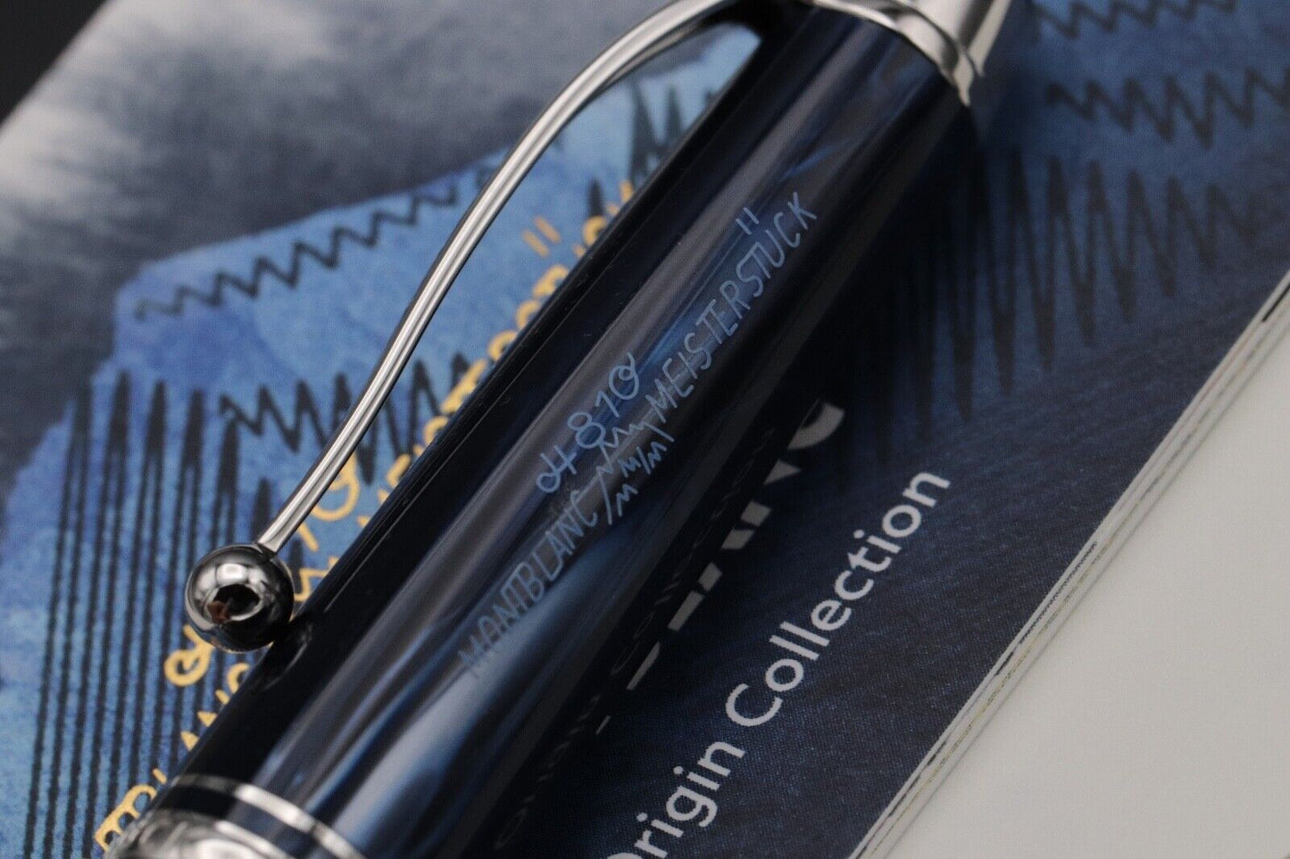Montblanc Meisterstuck Midsize Origin Collection Blue Ballpoint Pen - UNUSED image 3