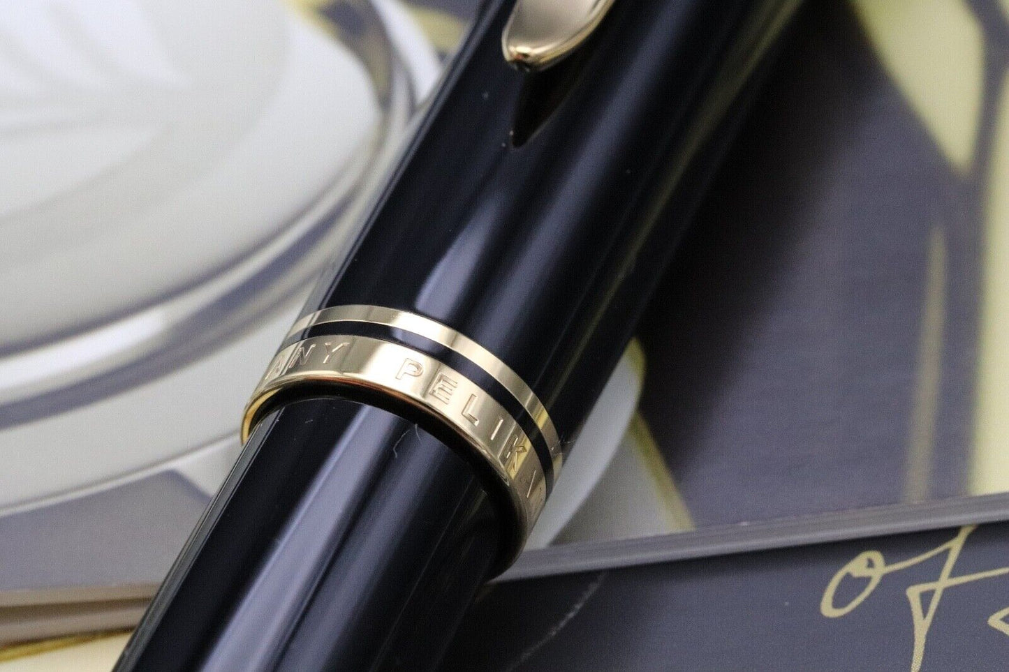 Pelikan Souveran M1000 Black Fountain Pen - Broad Nib - INKED ONCE image 4