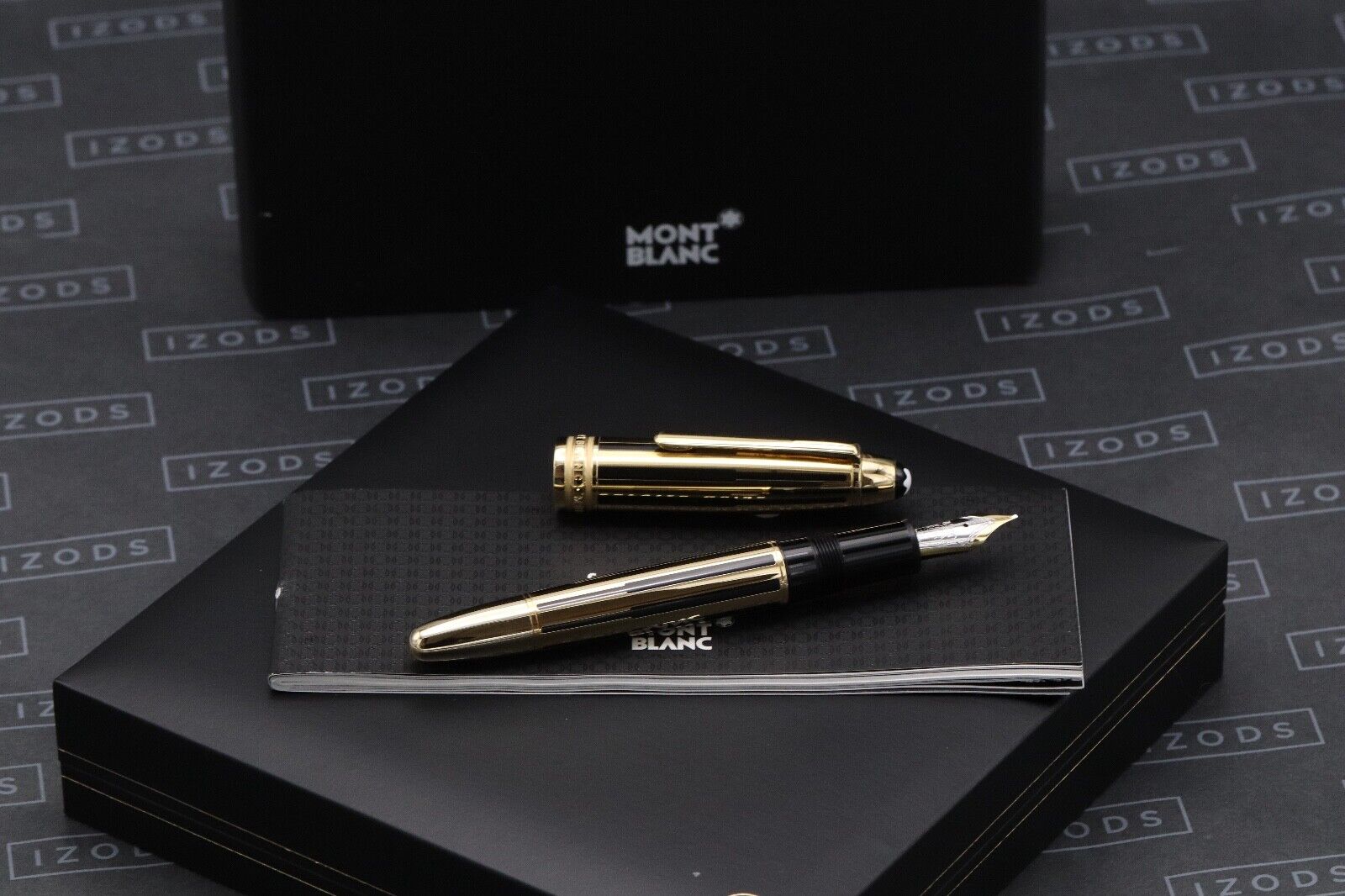Montblanc Meisterstuck 146 LeGrand Black Gold Solitaire Fountain Pen - UNUSED image 0