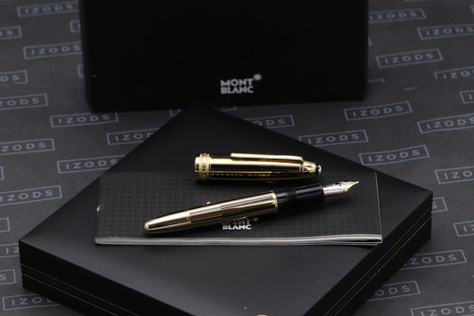 Montblanc Meisterstuck 146 LeGrand Black Gold Solitaire Fountain Pen - UNUSED image 0