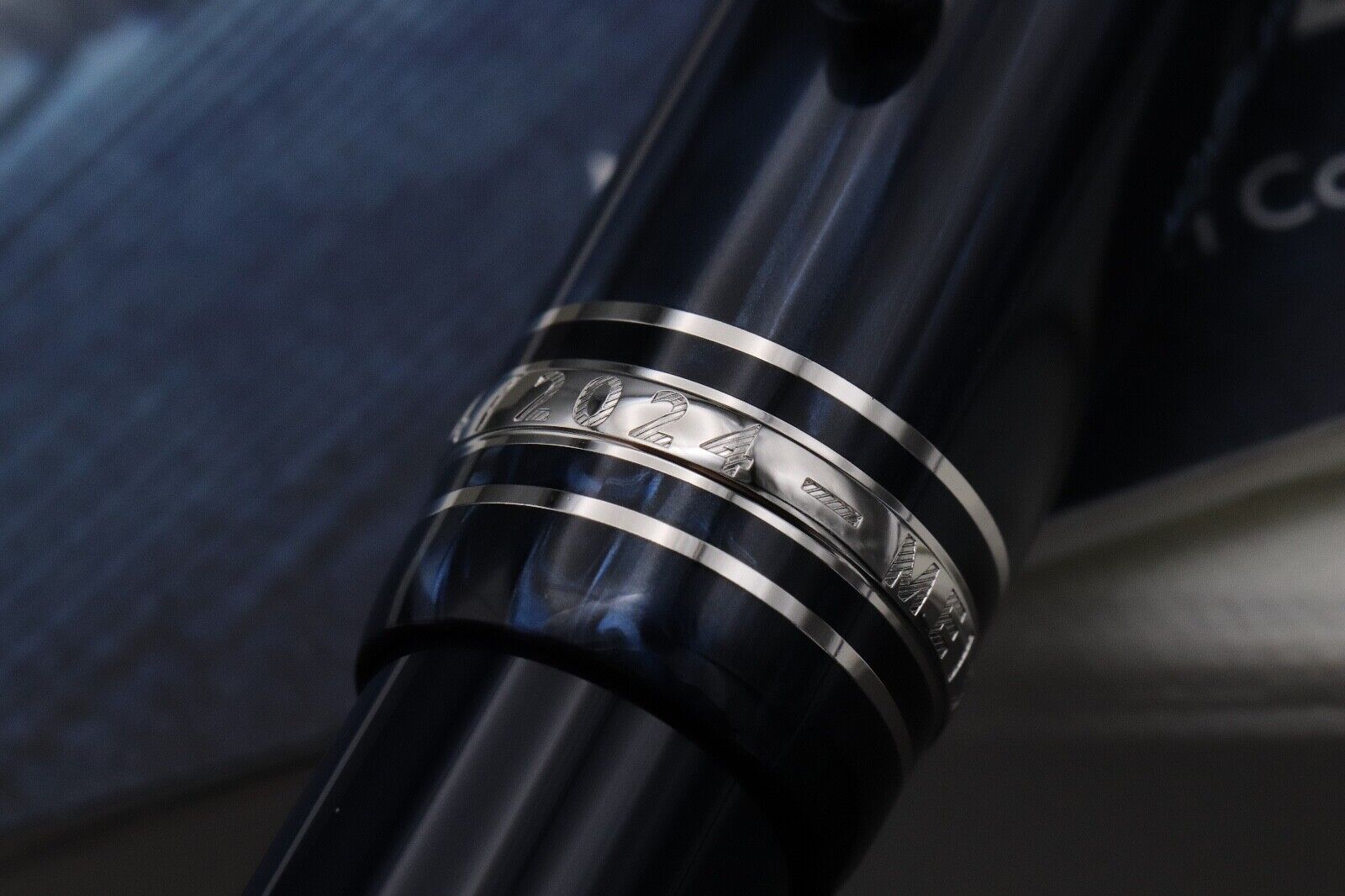 Montblanc Meisterstuck LeGrand 'Origin Collection' Blue Fountain Pen - UNUSED image 4