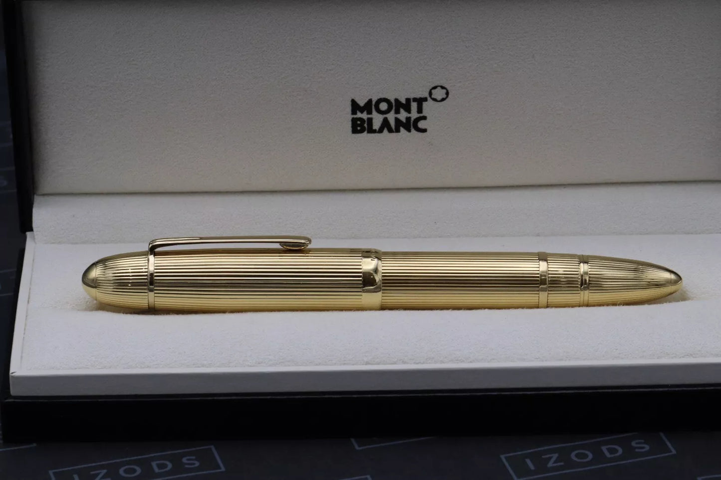 Montblanc Meisterstuck 149 Pinstripe Solid Gold Lefebvre Fountain Pen - EF Nib image 13