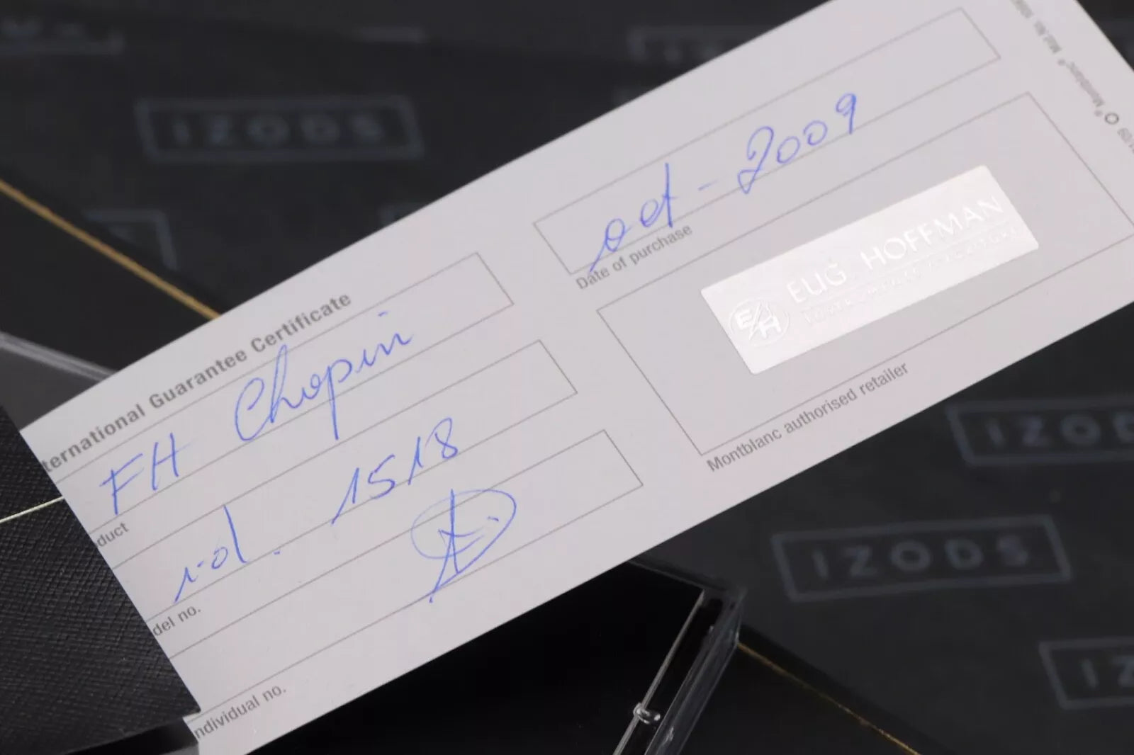 Montblanc Meisterstuck Chopin Classique Gold Line Fountain Pen - UNUSED image 3
