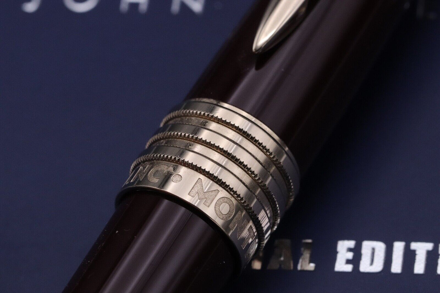 Montblanc Great Characters John F. Kennedy JFK Burgundy Rollerball Pen image 3