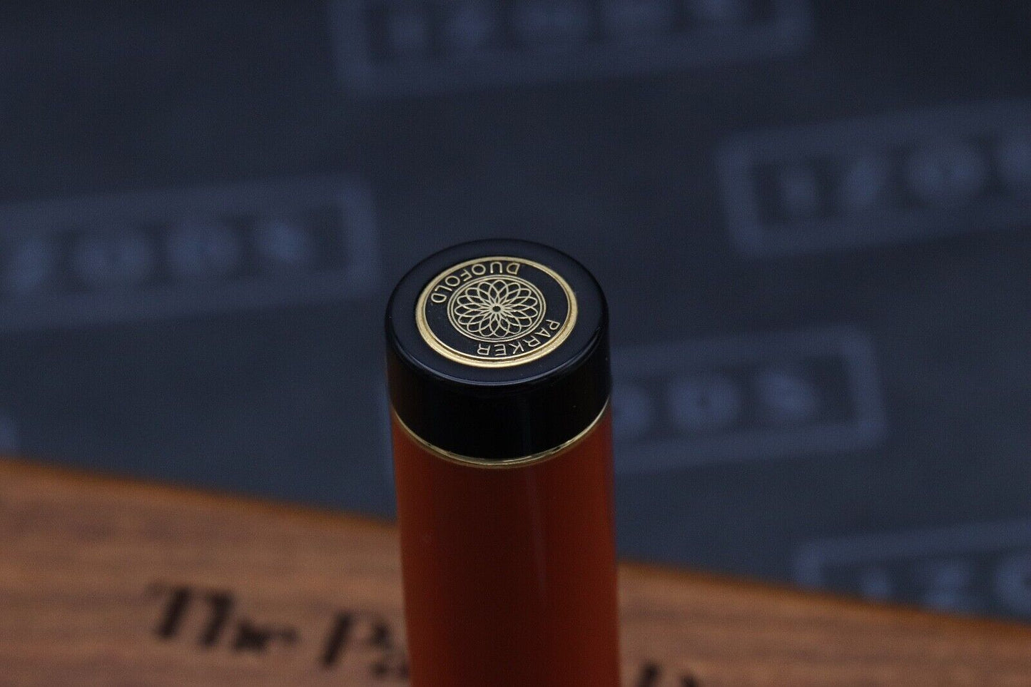 Parker Duofold Centennial Orange Fountain Pen and Mechanical Pencil - UNUSED image 4