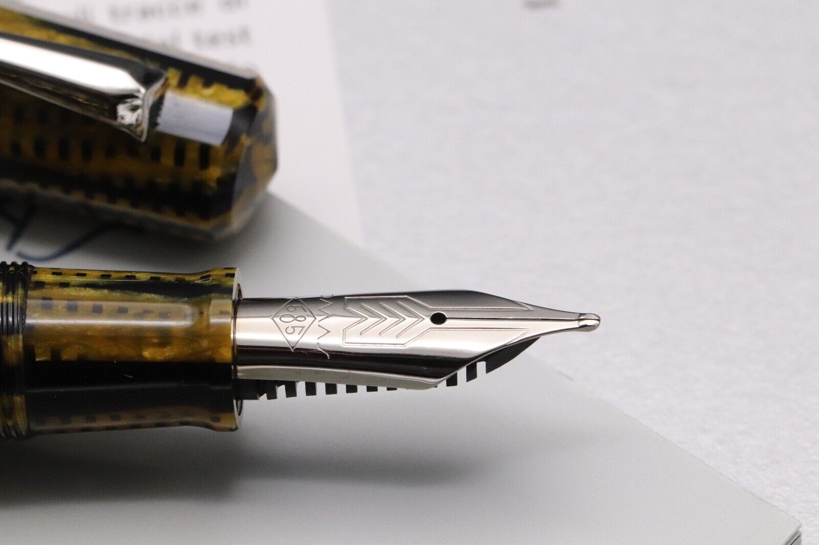 Omas Paragon Burkina Celluloid Fountain Pen image 2