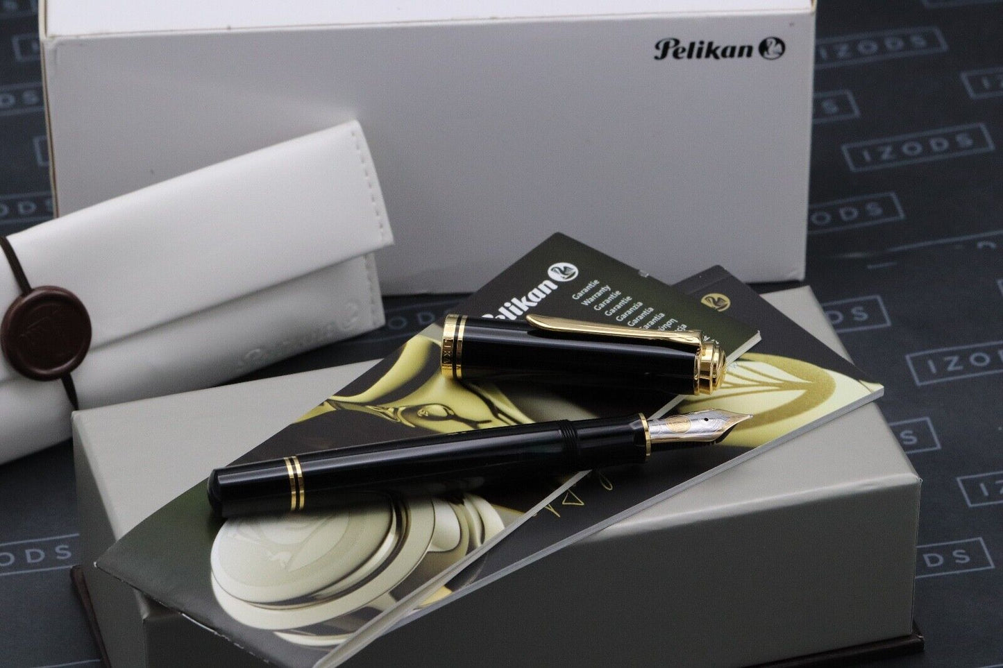 Pelikan Souveran M1000 Black Fountain Pen - Broad Nib - INKED ONCE image 0