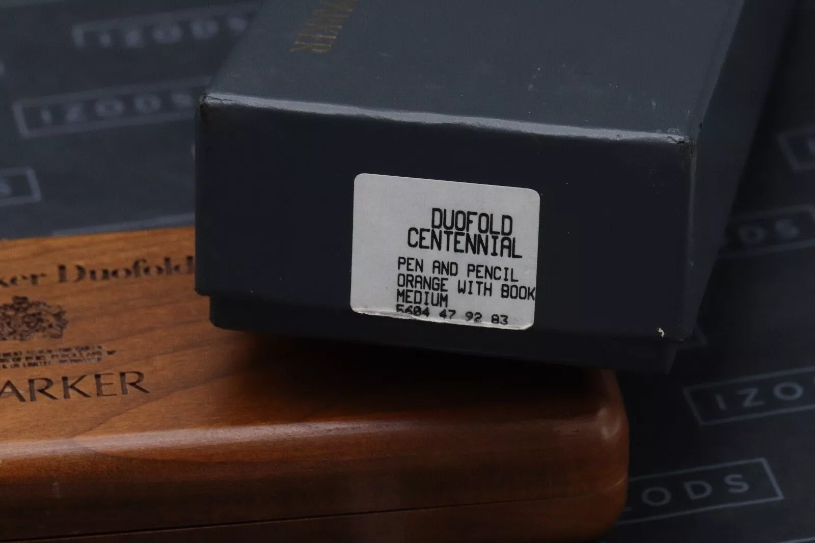 Parker Duofold Centennial Orange Fountain Pen and Mechanical Pencil - UNUSED image 9