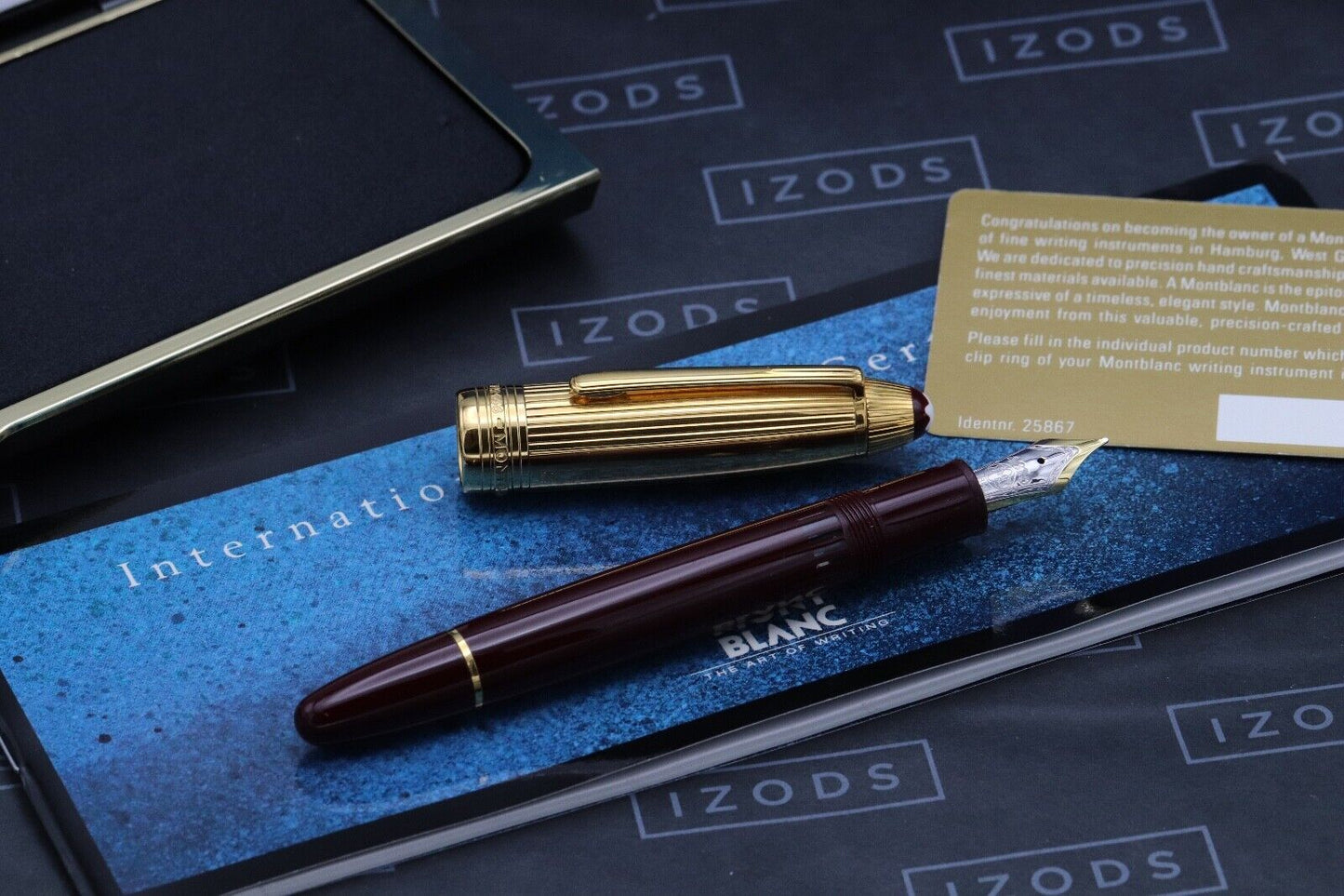 Montblanc Meisterstuck 146 LeGrand Bordeaux Vermeil Fountain Pen - NEVER INKED image 1