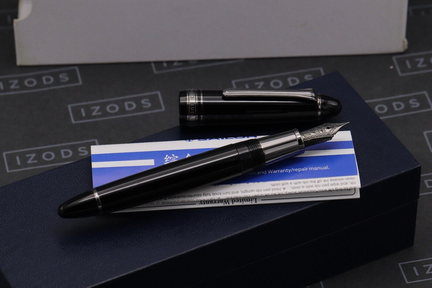 Sailor 1911L Black Luster Fountain Pen image 1