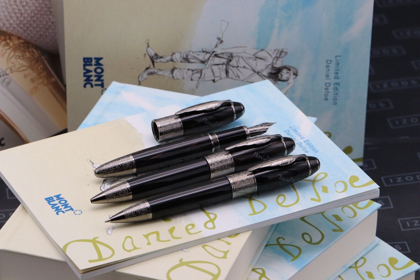 Montblanc Writers Edition Daniel Defoe Set - UNUSED - EF NIB - NUMBER 0006 image 0