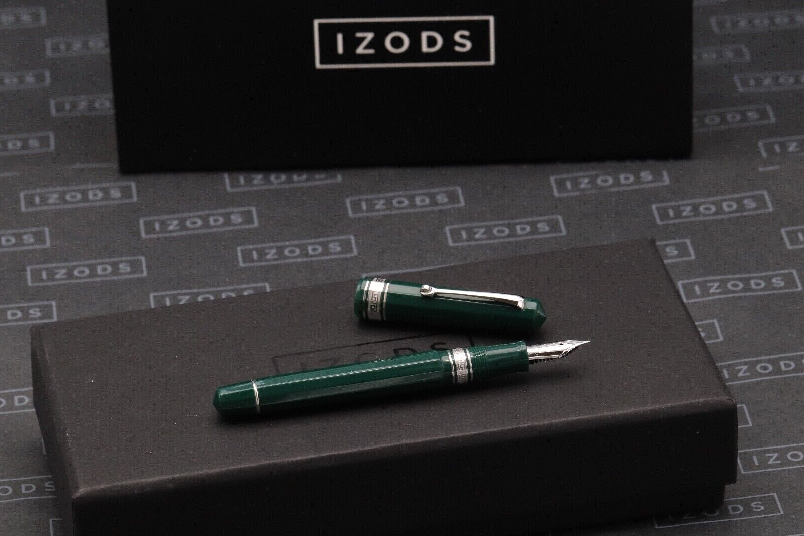 Omas Milord Green HT Trim Fountain Pen - Fine Nib image 0