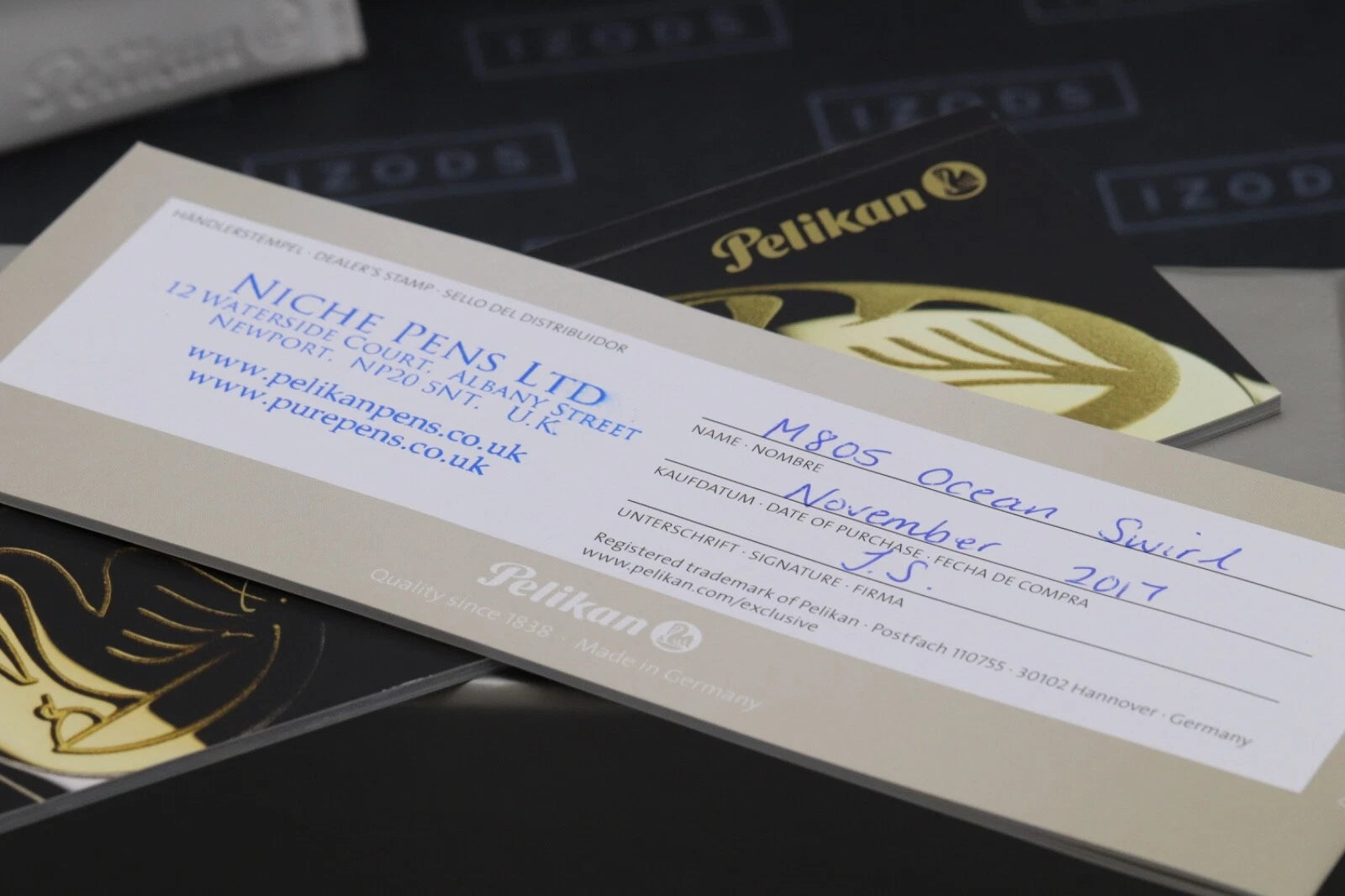 Pelikan Souveran M805 Ocean Swirl Special Edition Fountain Pen image 8