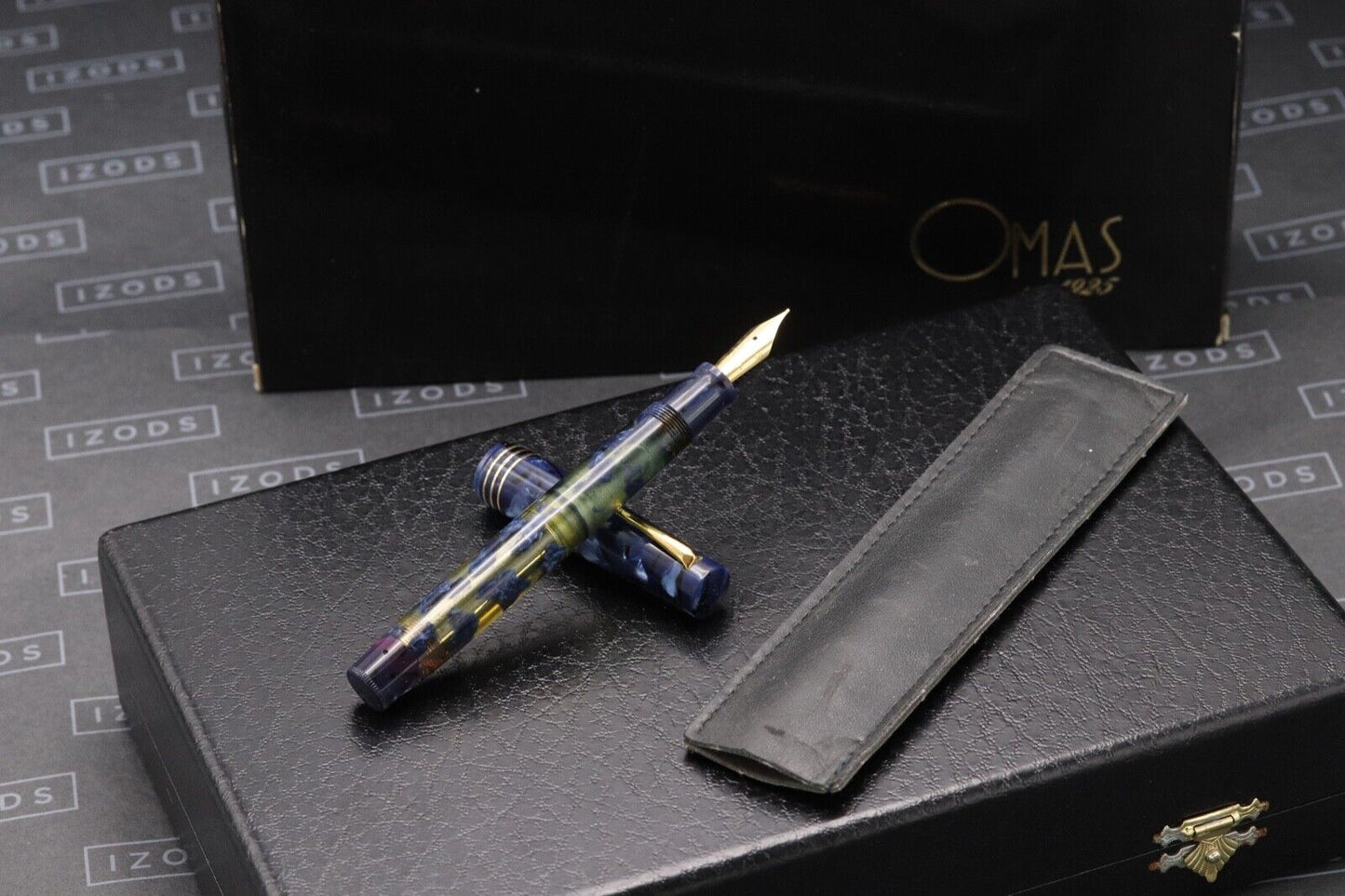 Omas 75th Anniversary Lucens Blue Royale Celluloid Limited Edition Fountain Pen image 0