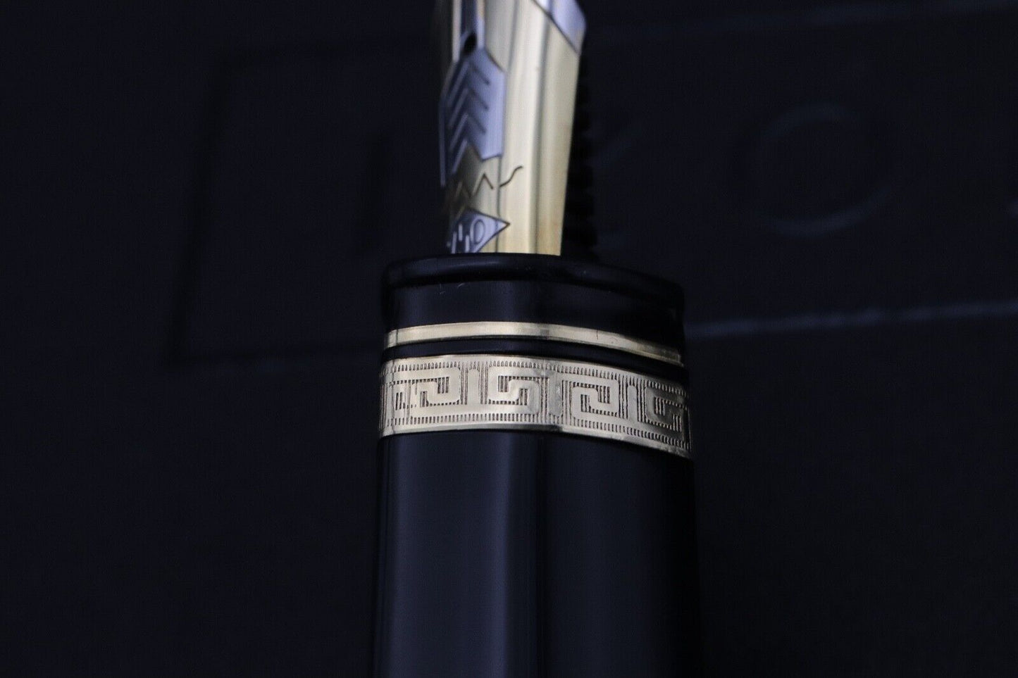 Omas 360 Magnum Black Gold Fountain Pen - Stub Sorowka Nib image 3