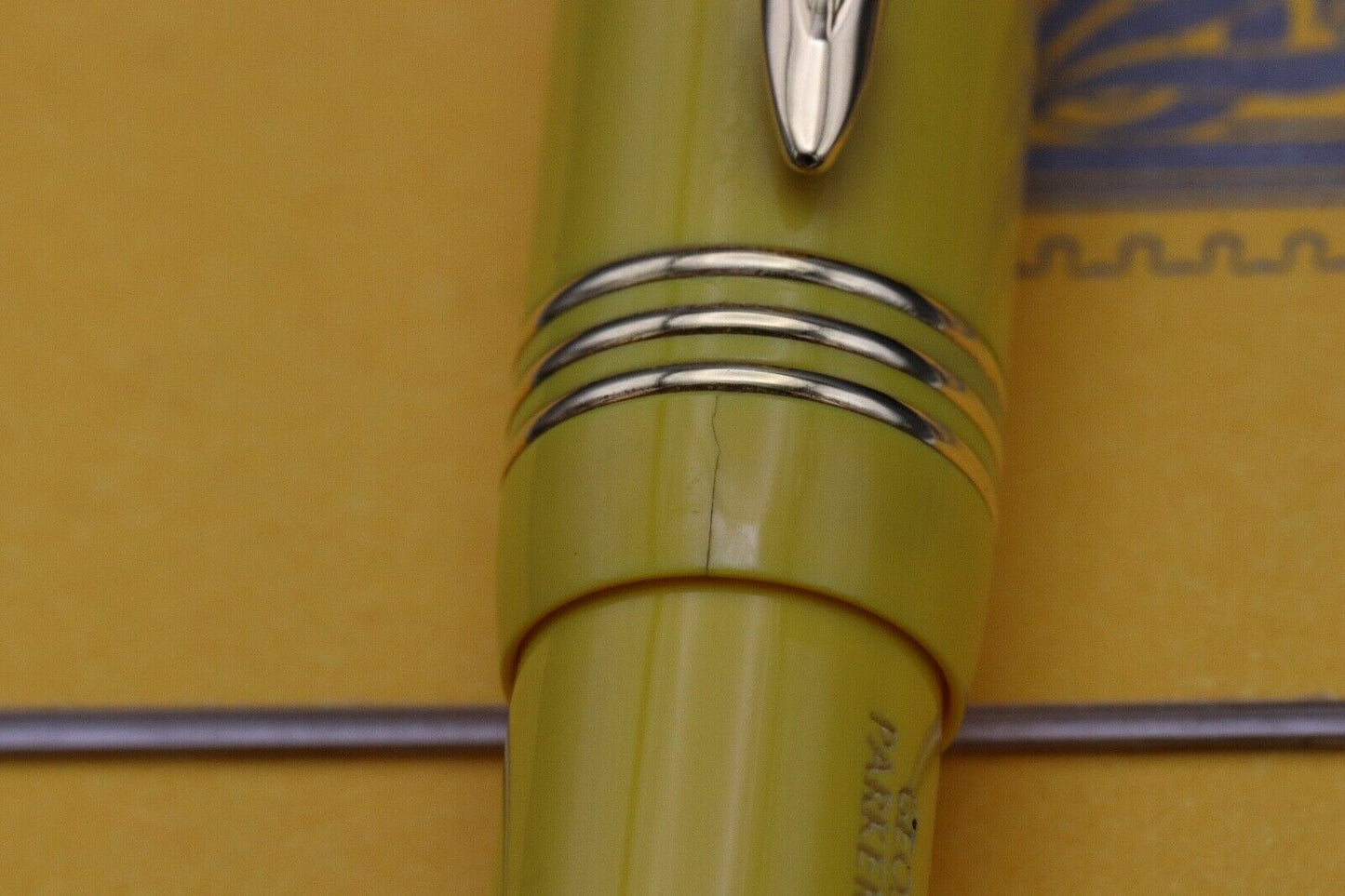 Parker Duofold Centennial Mandarin Yellow Limited Edition Fountain Pen image 4