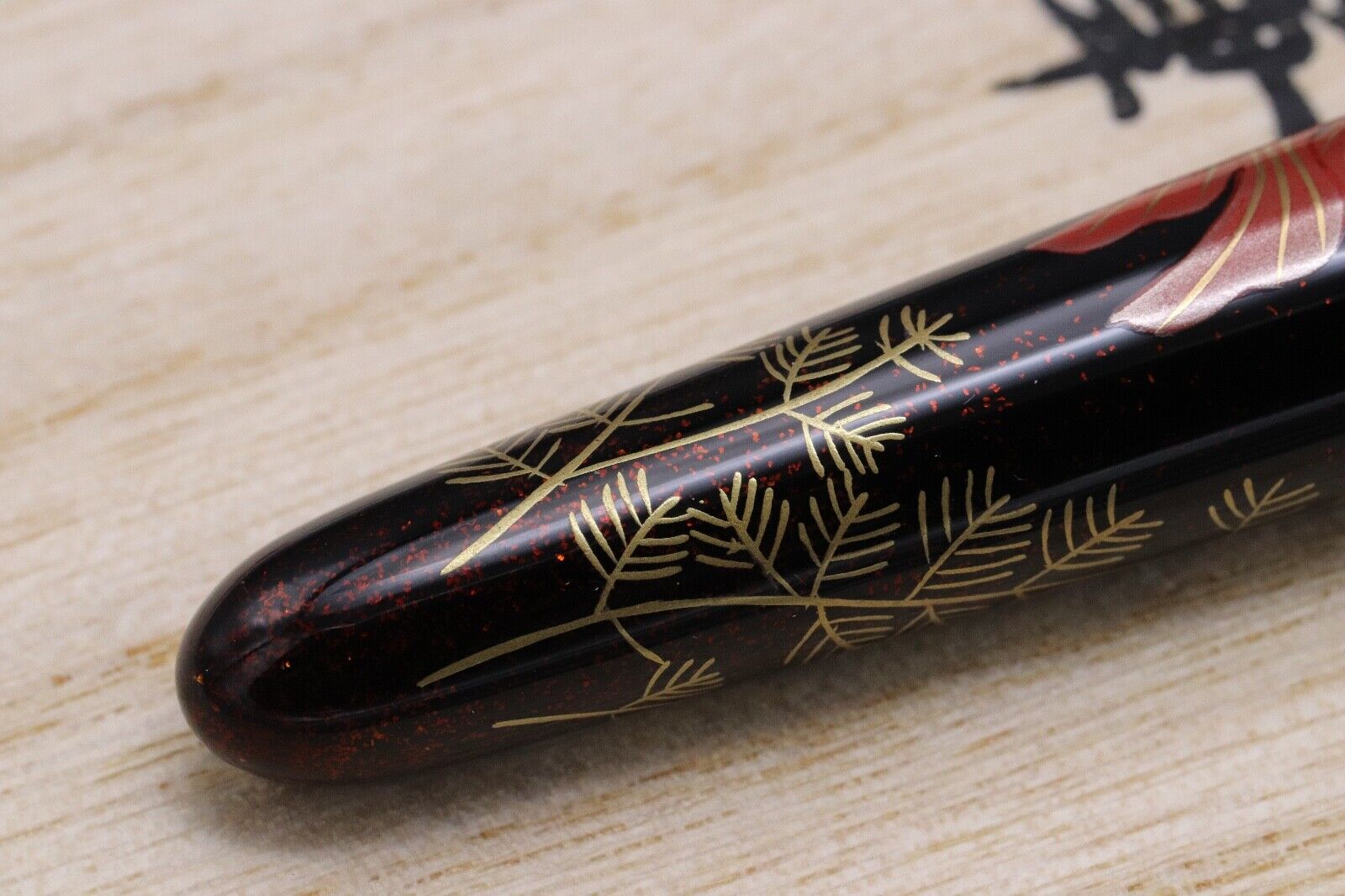 Nakaya Portable Cigar Maki-e Goldfish III Fountain Pen - UNUSED image 4