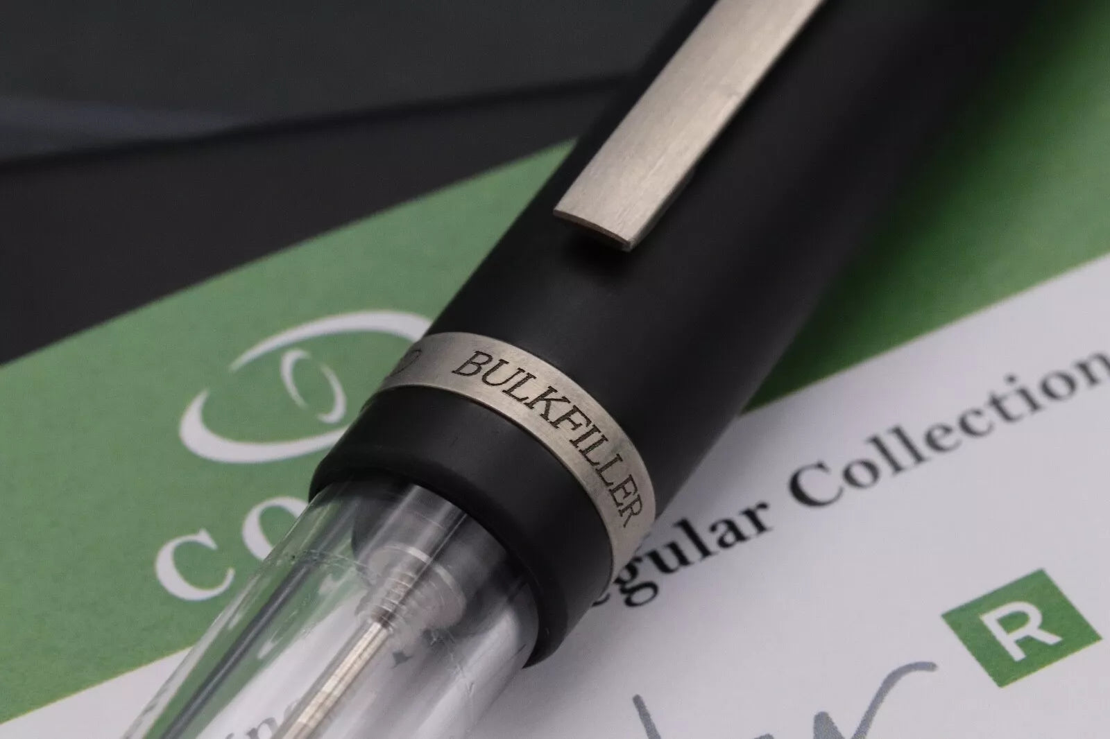 Conid Bulkfiller Regular Demonstrator Titanium Fountain Pen - #6 Ti Fine Nib image 7