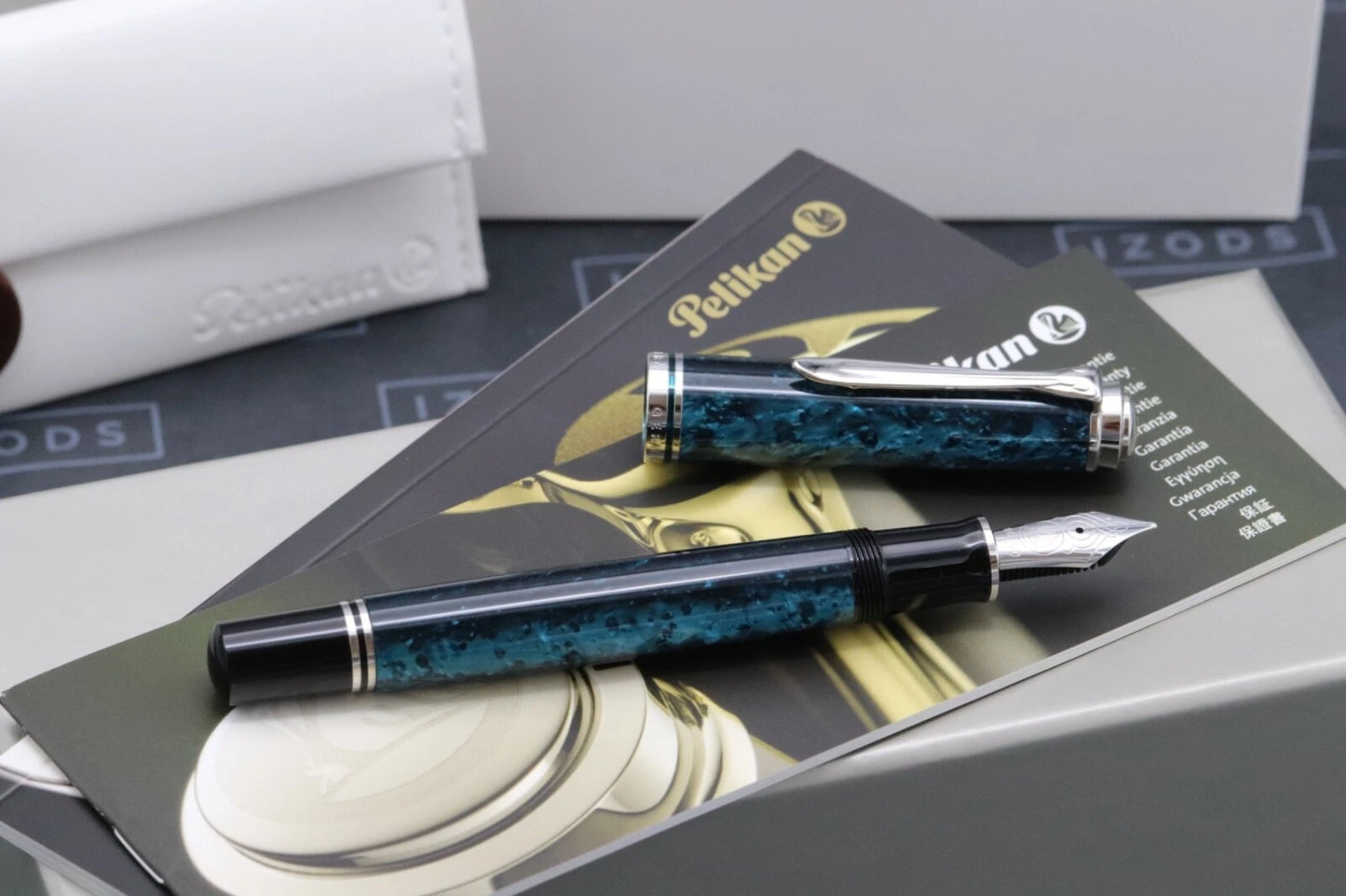 Pelikan Souveran M805 Ocean Swirl Special Edition Fountain Pen image 1