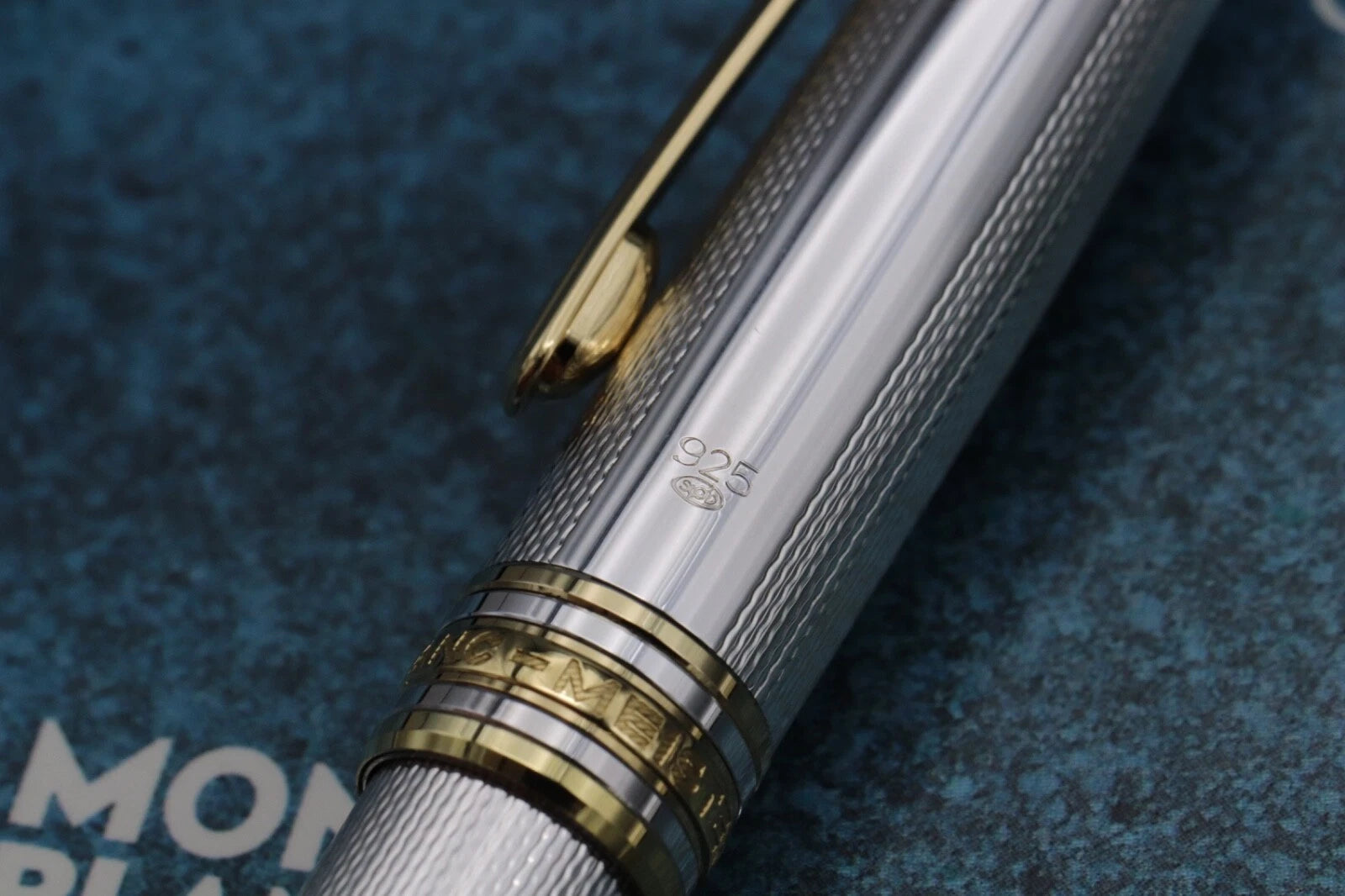 Montblanc Meisterstuck Classique Barley Sterling Silver Fountain Pen - 1991-92 image 7