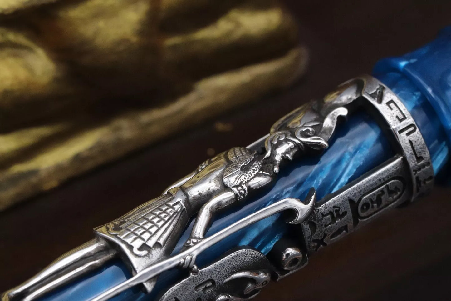 Montegrappa Luxor Blue Nile Celluloid Limited Edition Fountain Pen - Fully Overhauled by Montegrappa 2025 image 11