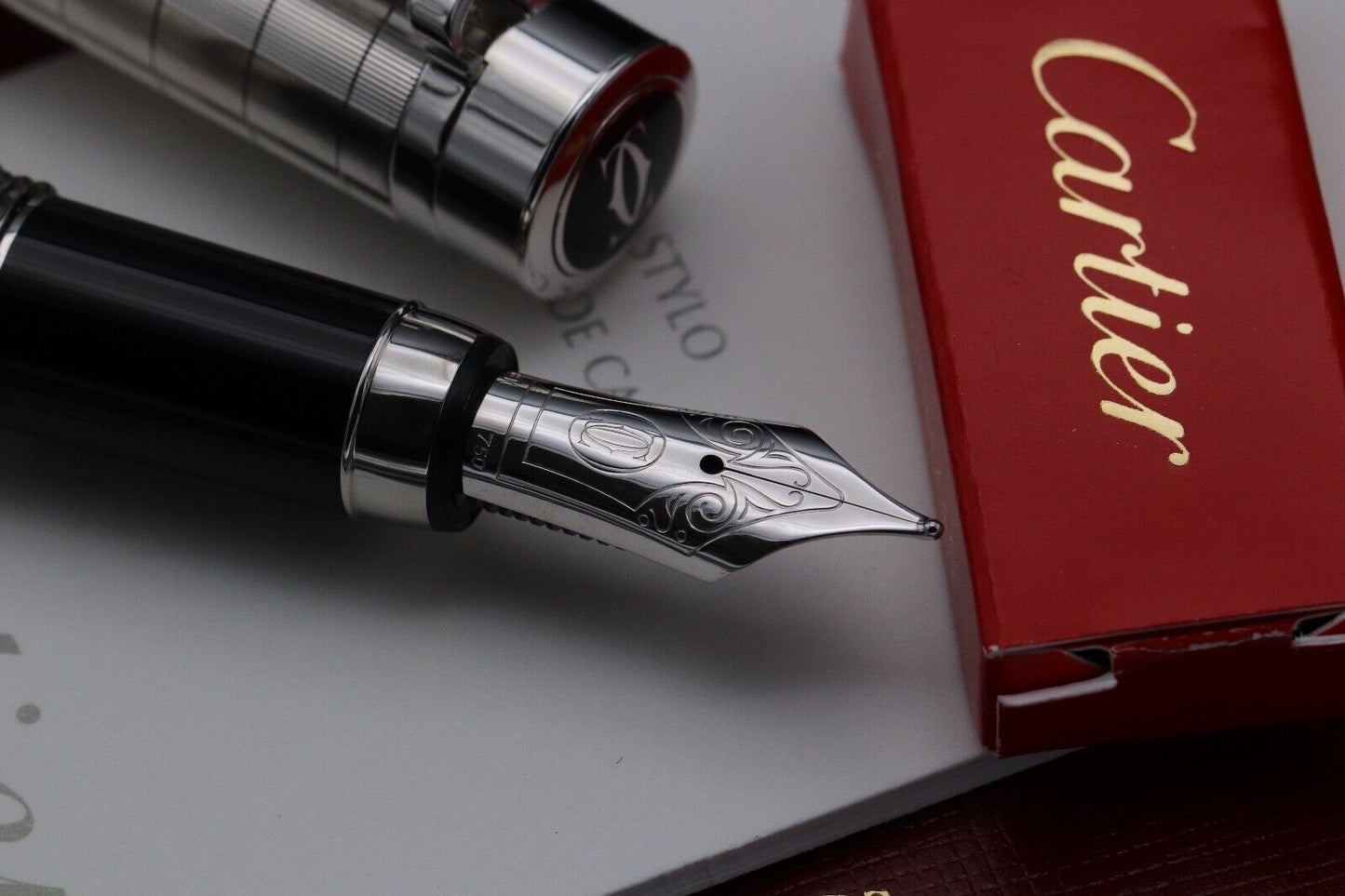 Cartier Pasha Platinum-Plated Fountain Pen - NEVER INKED image 2
