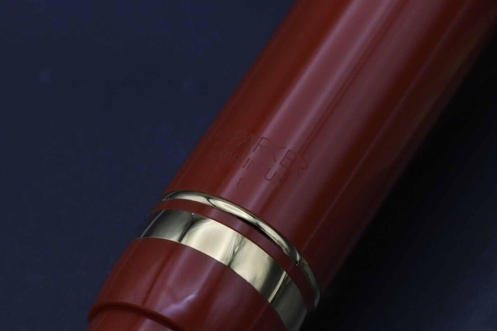 Parker Duofold Centennial Orange Fountain Pen and Mechanical Pencil - UNUSED image 4