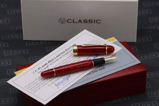 Classic Pens LM1 Flame Red Limited Edition Fountain Pen - UNUSED - IB Nib image 0