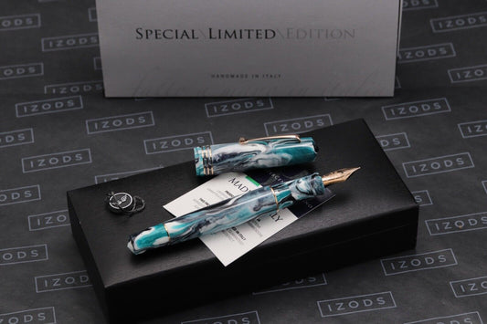 Leonardo Momento Zero Grande Navagio Korean Red Gold LE Fountain Pen - UNUSED image 0