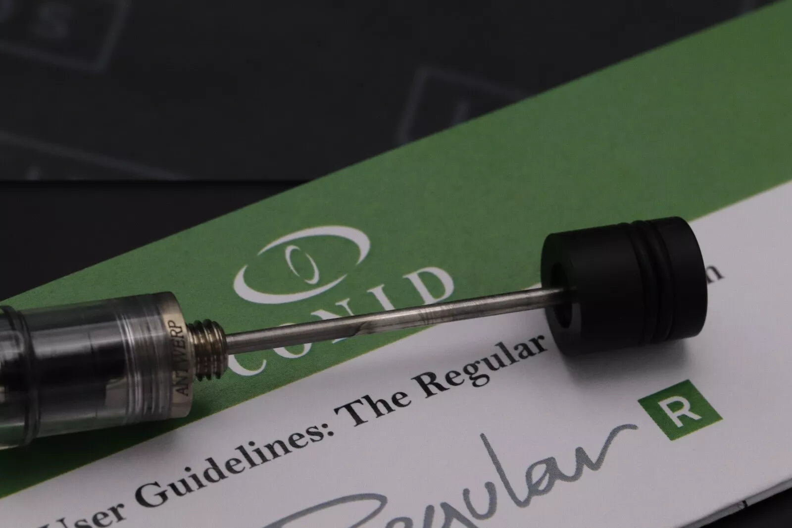 Conid Bulkfiller Regular Demonstrator Titanium Fountain Pen - #6 Ti Fine Nib image 8