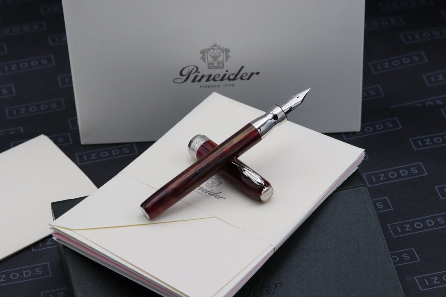 Pineider La Grande Bellezza Gemstones Rodolite Red Fountain Pen - UNUSED image 0