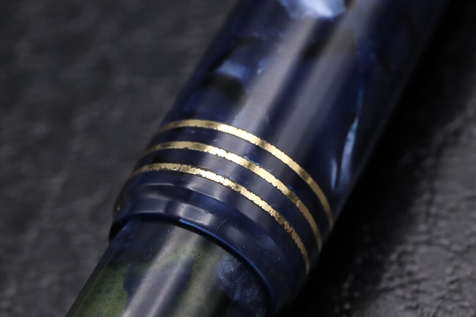 Omas 75th Anniversary Lucens Blue Royale Celluloid Limited Edition Fountain Pen image 6