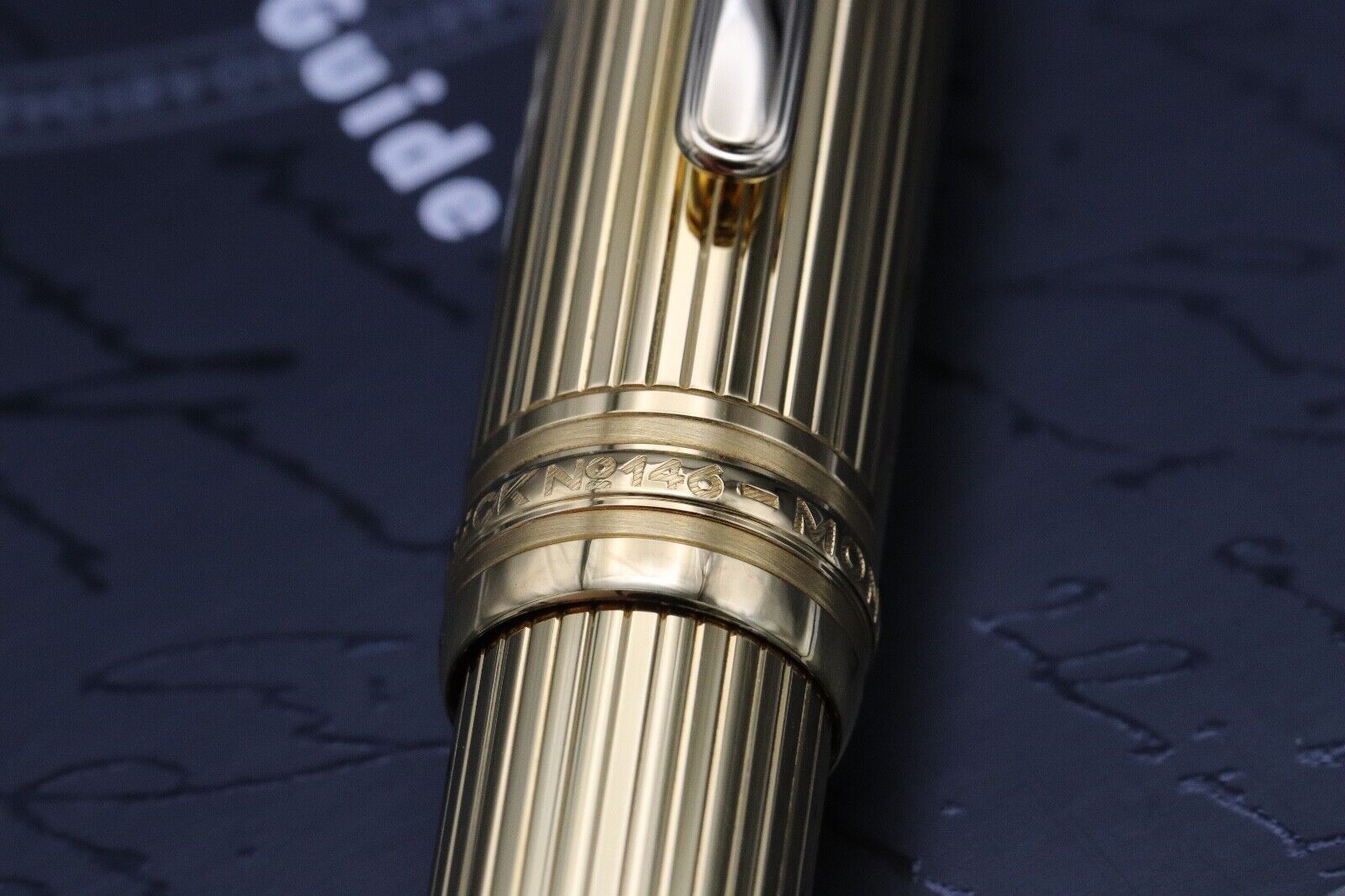 Montblanc Meisterstück 146 LeGrand Vermeil Pinstripe Fountain Pen - NEVER INKED image 8